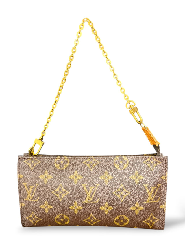 Louis Vuitton Pochette Accessoires Handtasche Baguette Monogram Braun