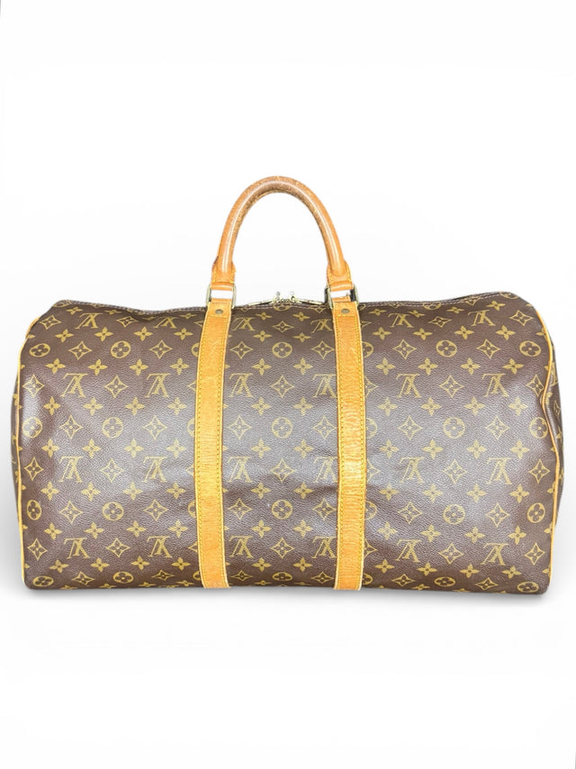 Louis Vuitton Keepall 50 Reisetasche Weekender Tasche Monogram Braun
