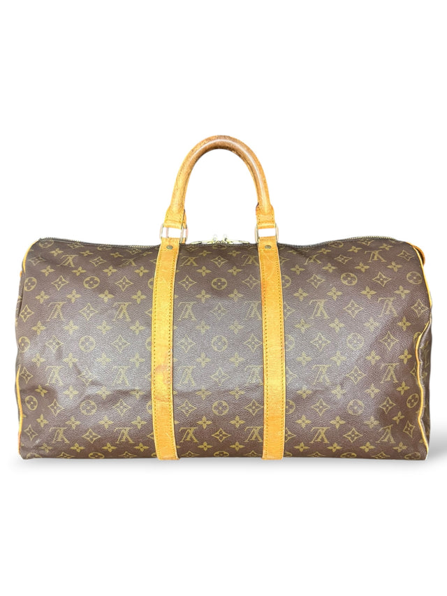 Louis Vuitton Keepall 50 Reisetasche Weekender Tasche Monogram Braun