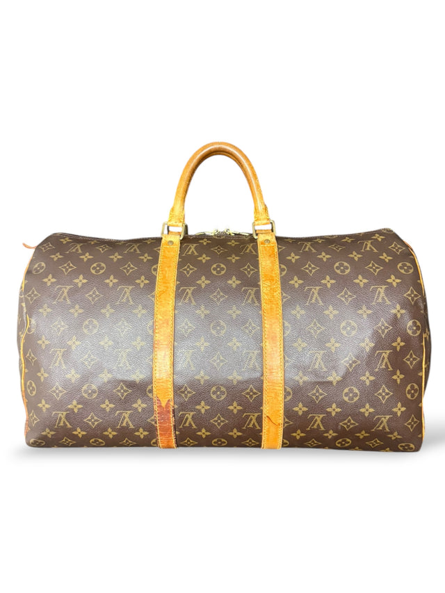 Louis Vuitton Keepall 50 Reisetasche Weekender Tasche Monogram Braun