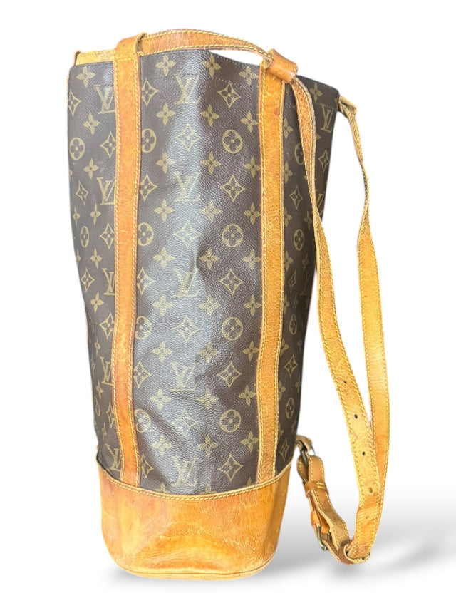 Louis Vuitton Randonnee GM Rucksack Tasche Monogram Braun