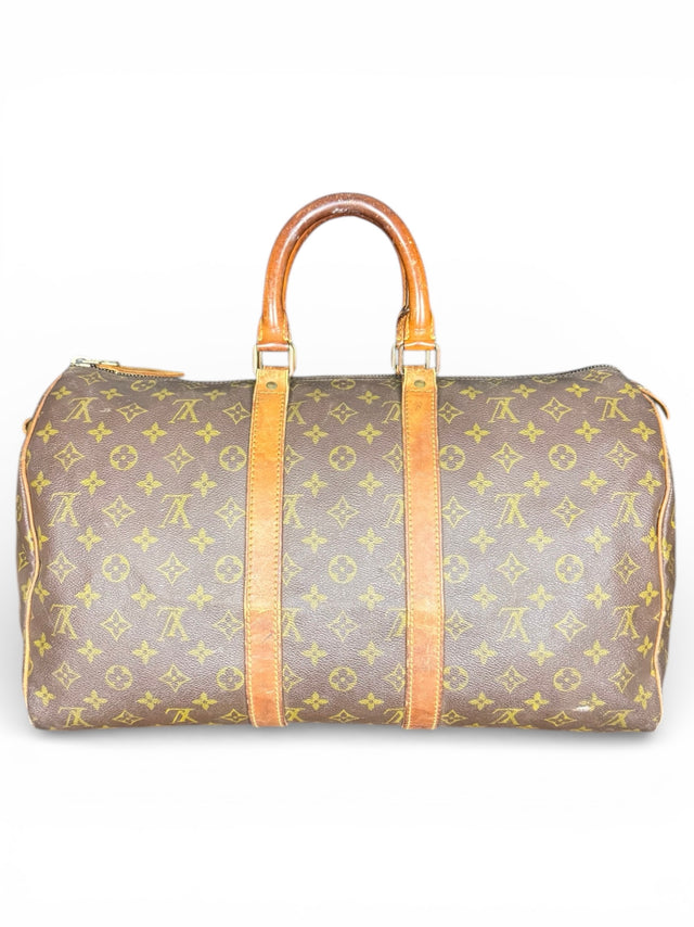 Louis Vuitton Keepall 45 Reisetasche Weekender Tasche Monogram Braun