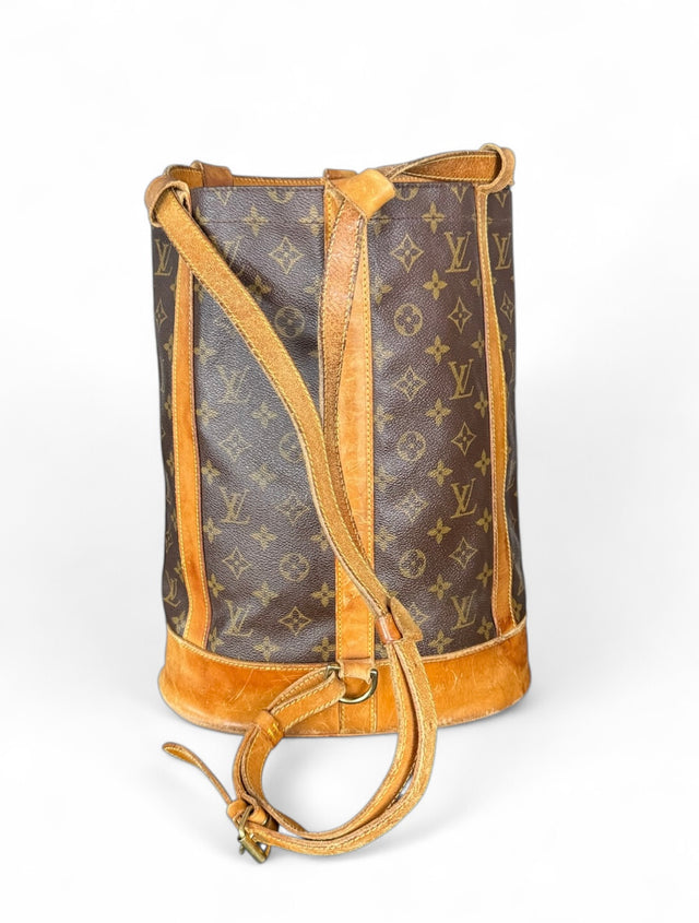 Louis Vuitton Randonnee PM Rucksack Tasche Monogram Braun