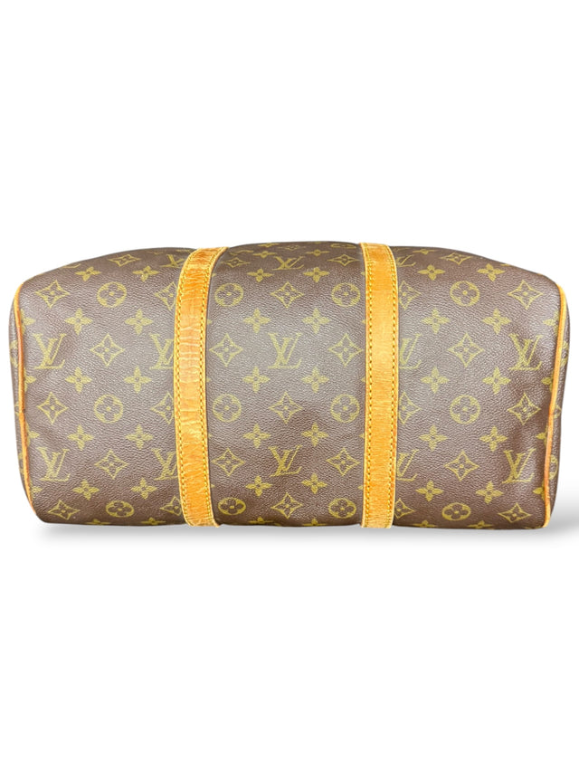 Louis Vuitton Sac Souple 35 Reisetasche Weekender Keepall Monogram Braun