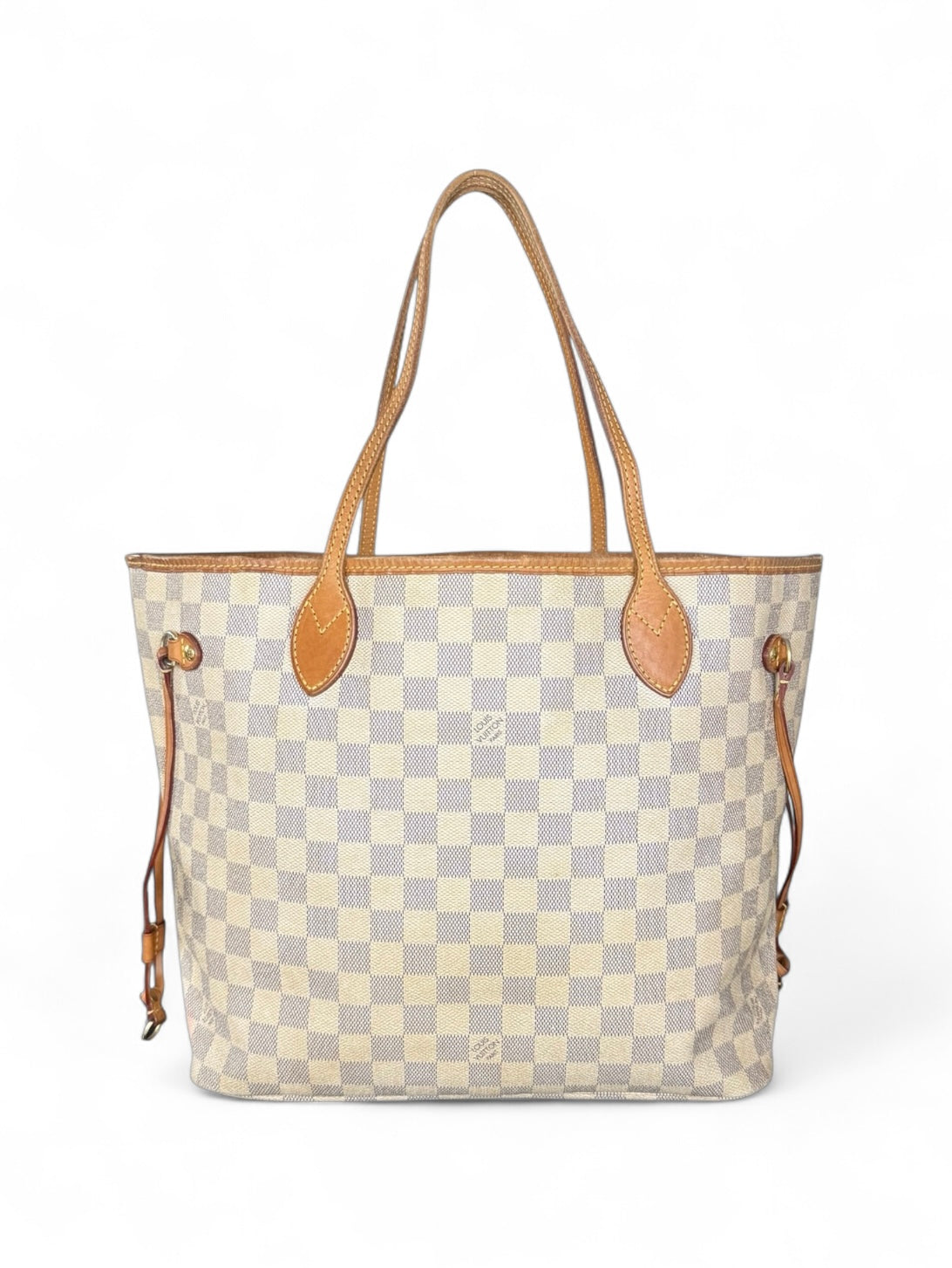 Louis Vuitton Neverfull MM Handtasche Shopper Damier Azur
