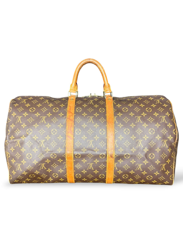 Louis Vuitton Keepall 55 Reisetasche Weekender Tasche Monogram Braun