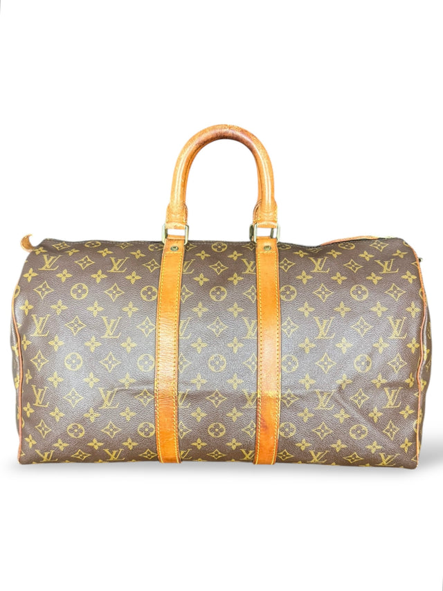 Louis Vuitton Keepall 45 Reisetasche Weekender Tasche Monogram Braun
