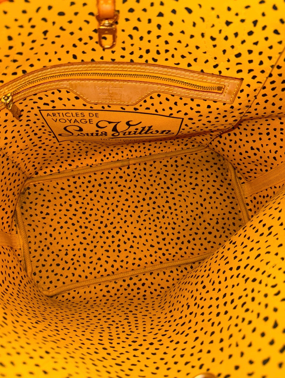 Louis Vuitton Neverfull MM Handtasche Shopper Monogram Braun Dot Yayoi Kusama