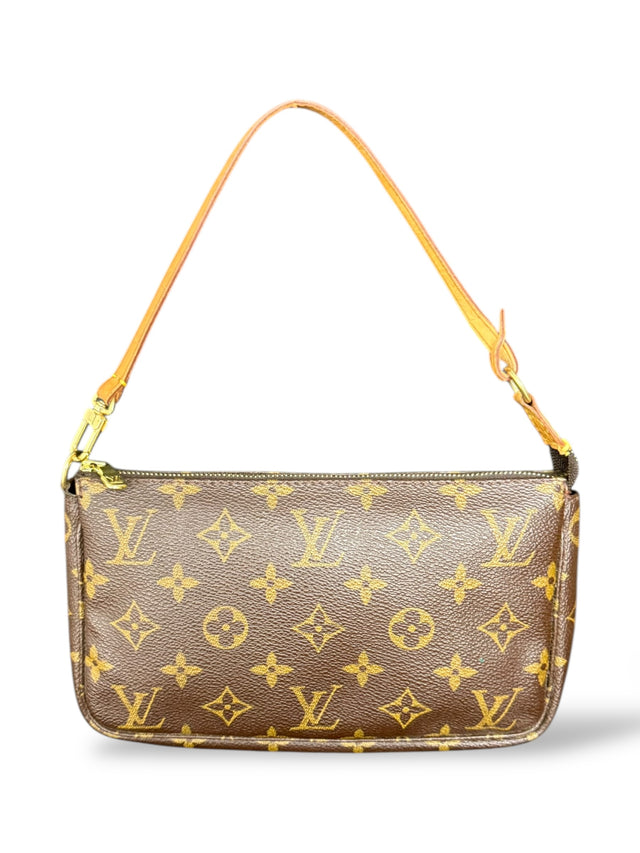Louis Vuitton Pochette Accessoires Handtasche Monogram Braun