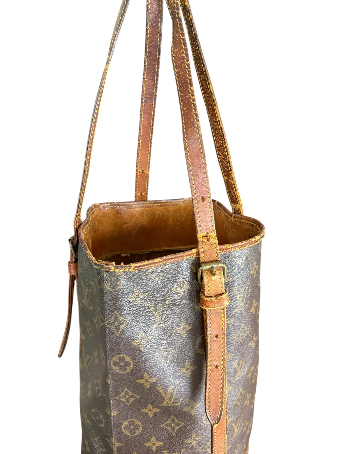 Louis Vuitton Bucket GM Handtasche Shopper Monogram Braun