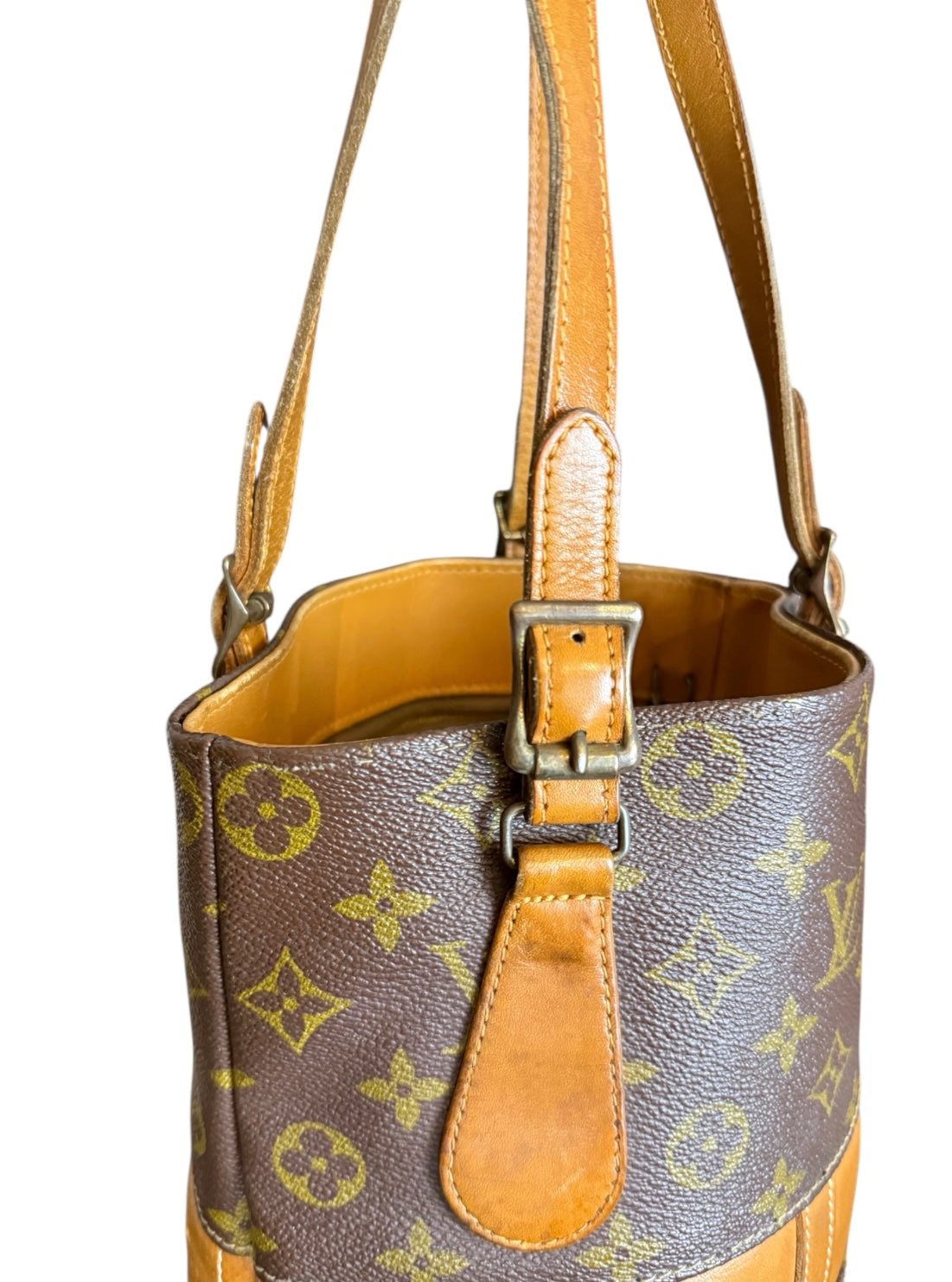 Louis Vuitton Bucket PM Mini Handtasche French Company USA Monogram Braun