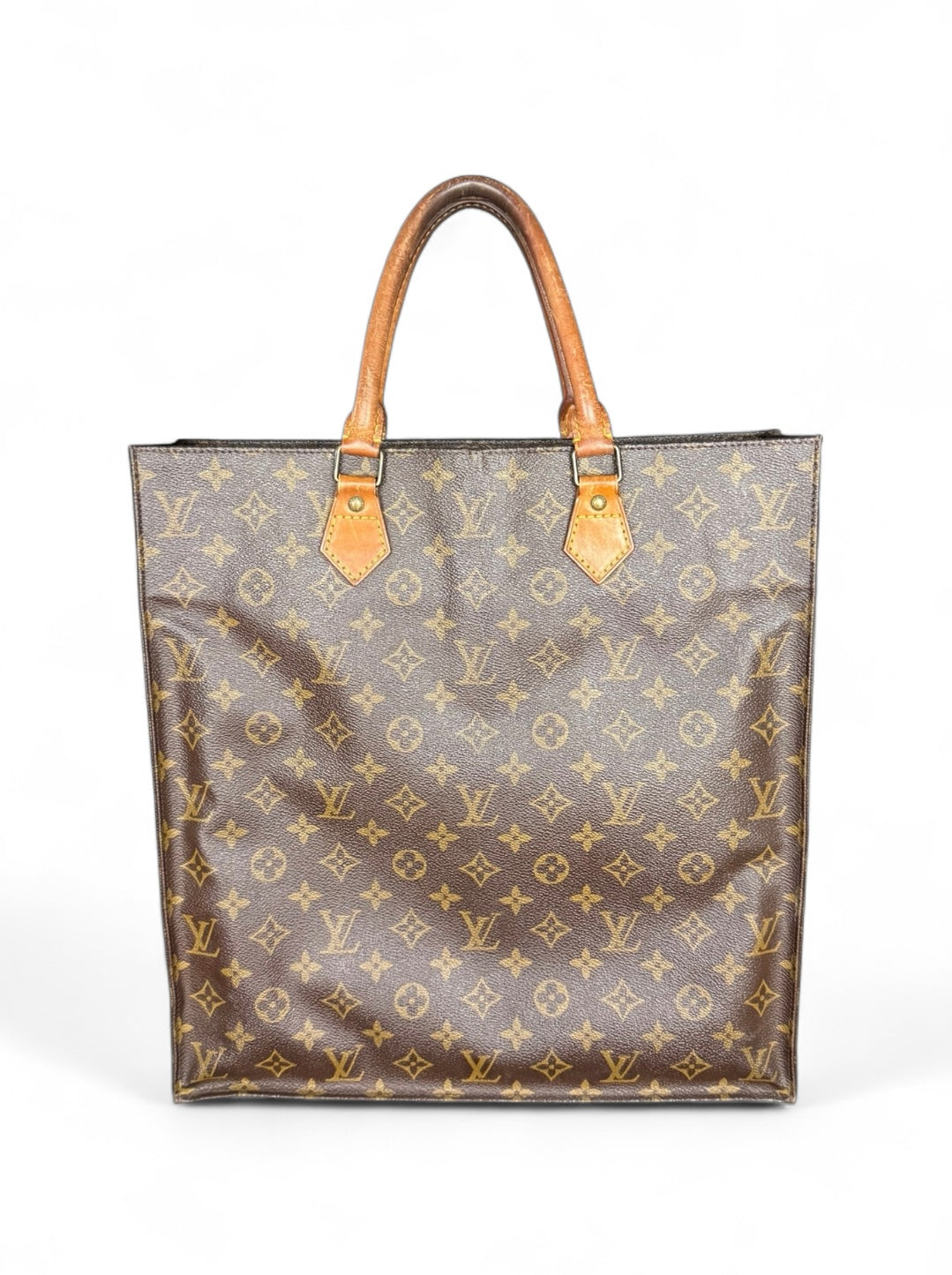 Louis Vuitton Sac Plat Handtasche Tote Bag Shopper Monogram Braun