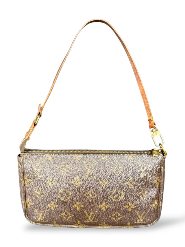 Louis Vuitton Pochette Accessoires Handtasche Monogram Braun