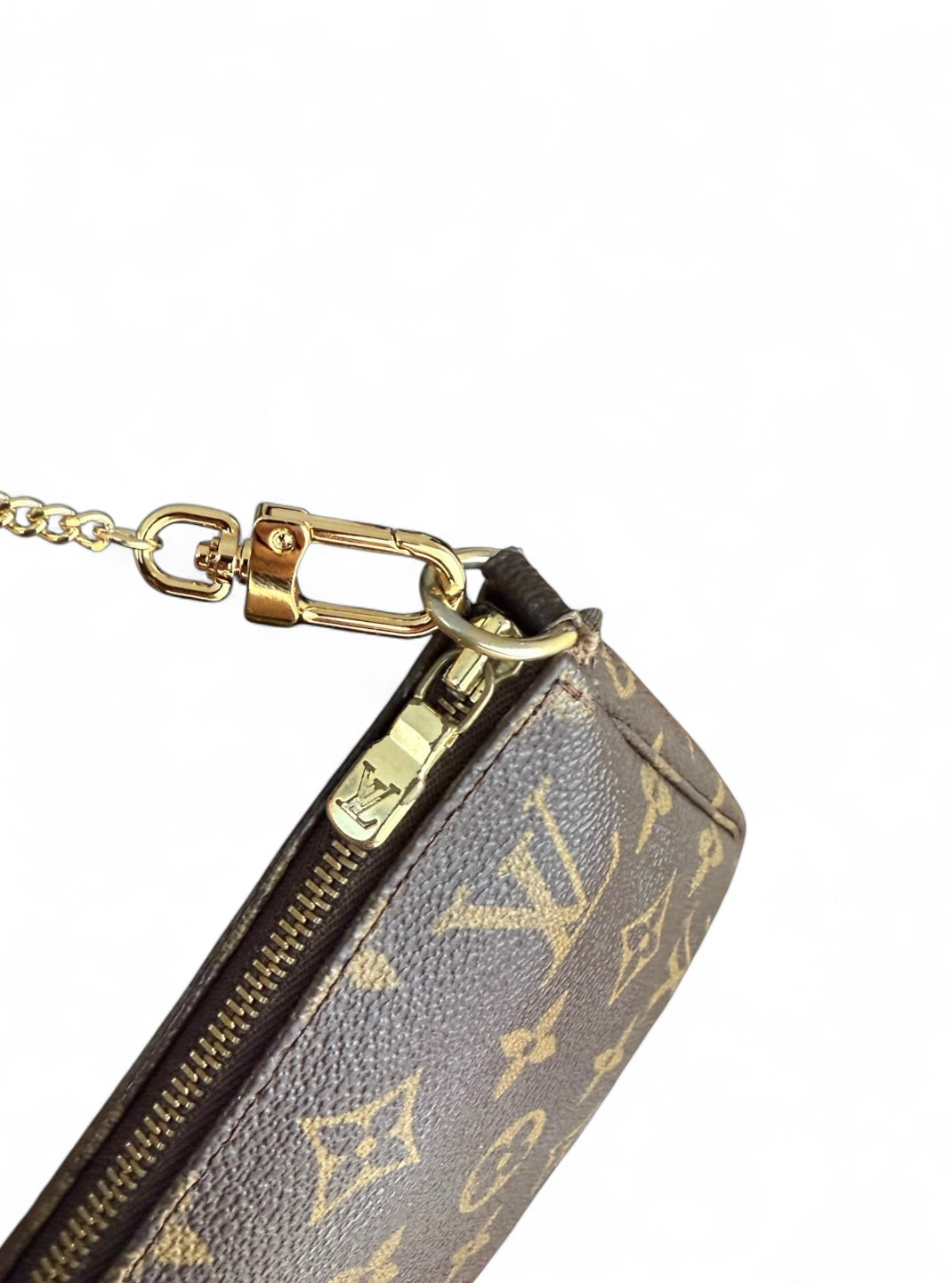 Louis Vuitton Pochette Accessoires Handtasche Monogram Braun