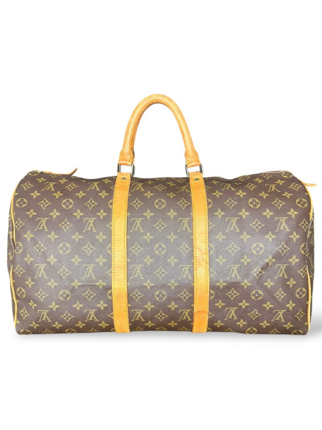 Louis Vuitton Keepall 50 Reisetasche Weekender Tasche Monogram Braun
