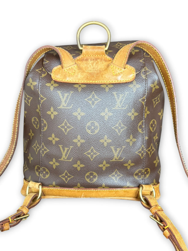 Louis Vuitton Montsouris MM Rucksack Tasche Monogram Braun
