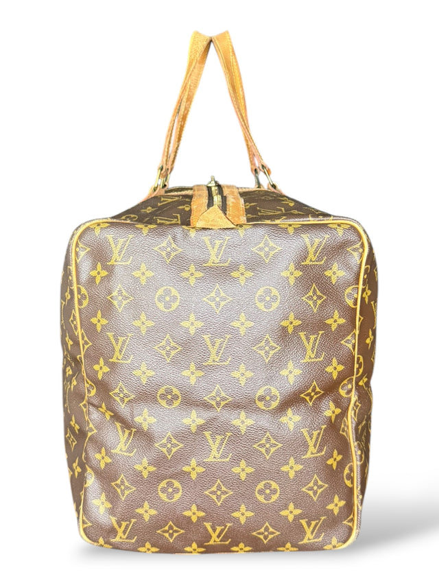 Louis Vuitton Sac Souple 55 Reisetasche Weekender Keepall Monogram Braun