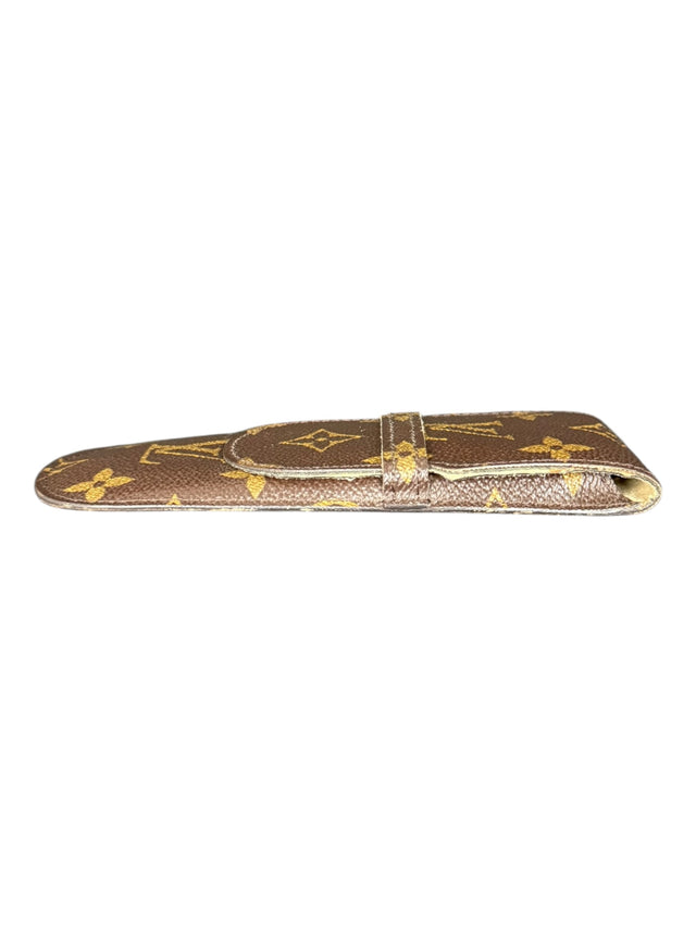 Louis Vuitton Brillenetui Brillencase Stiftetui Monogram Braun