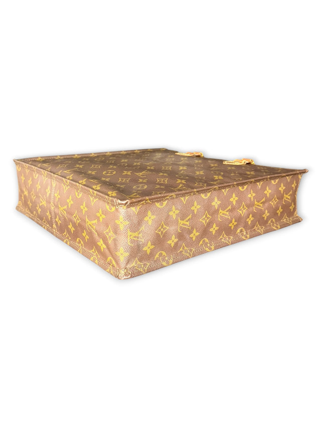 Louis Vuitton Sac Plat Handtasche Tote Bag Shopper Monogram Braun