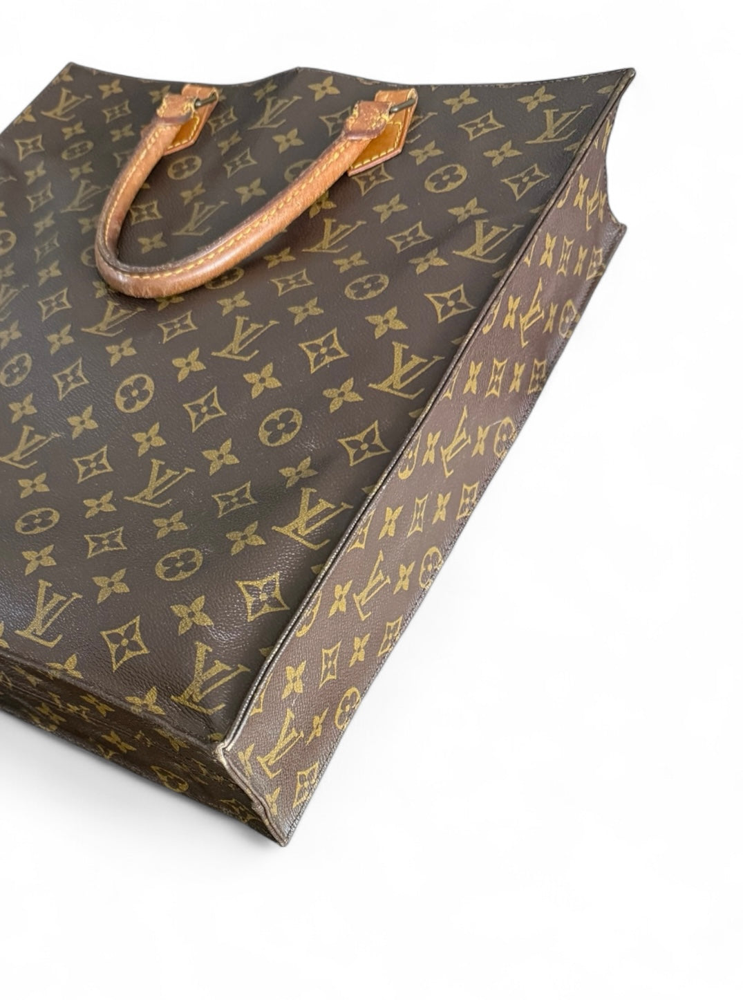 Louis Vuitton Sac Plat Handtasche Tote Bag Shopper Monogram Braun