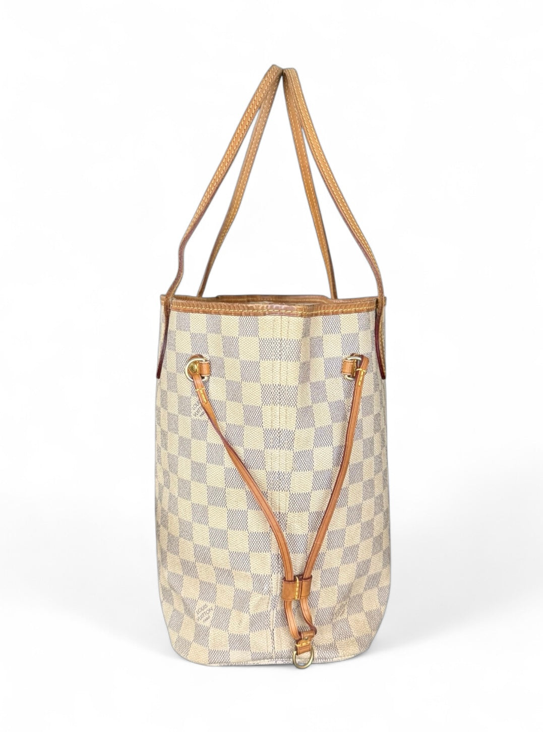 Louis Vuitton Neverfull MM Handtasche Shopper Damier Azur