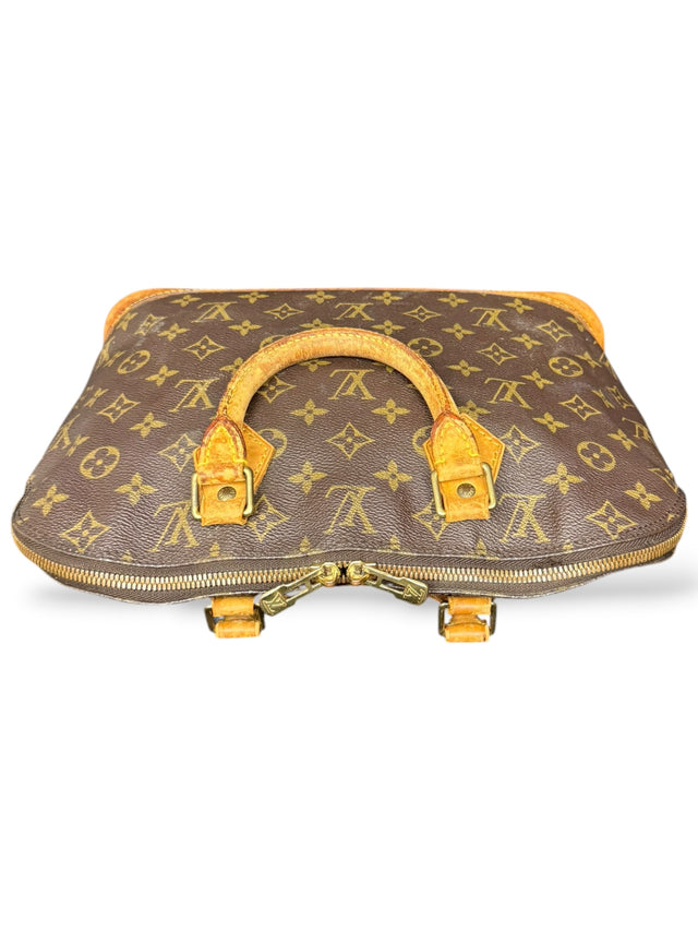 Louis Vuitton Alma Handtasche Tasche Monogram Braun