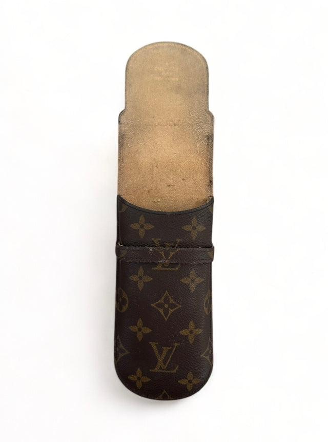 Louis Vuitton Brillenetui Brillencase Stiftetui Monogram Braun