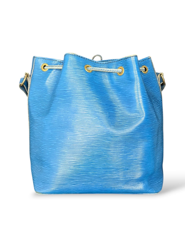 Louis Vuitton Sac Noe Petit Handtasche Epi Leder Blau