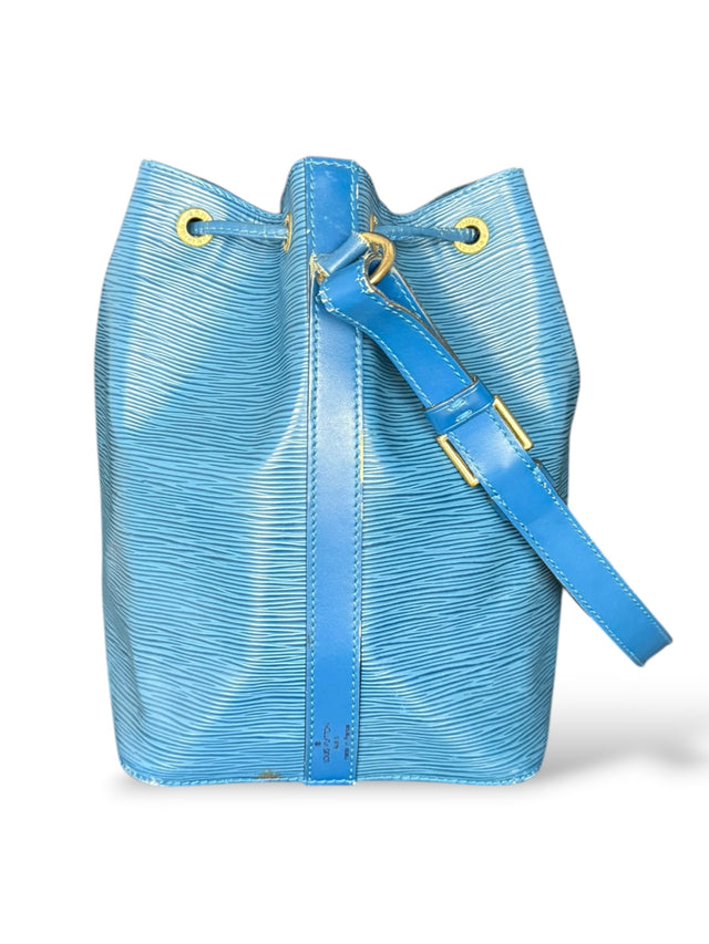 Louis Vuitton Sac Noe Petit Handtasche Epi Leder Blau