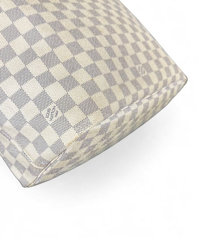 Louis Vuitton Neverfull MM Handtasche Shopper Damier Azur