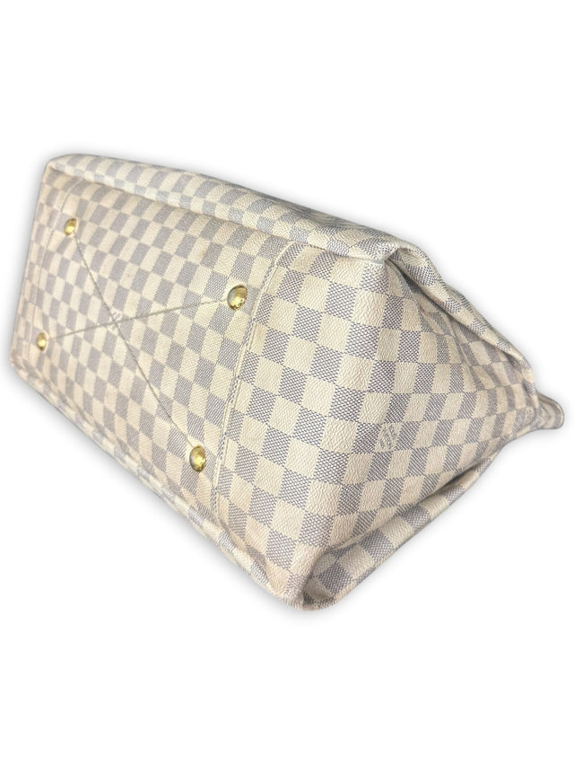 Louis Vuitton Artsy MM Handtasche Shopper Damier Azur