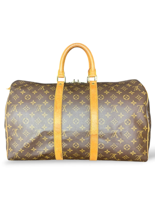 Louis Vuitton Keepall 45 Reisetasche Weekender Tasche Monogram Braun