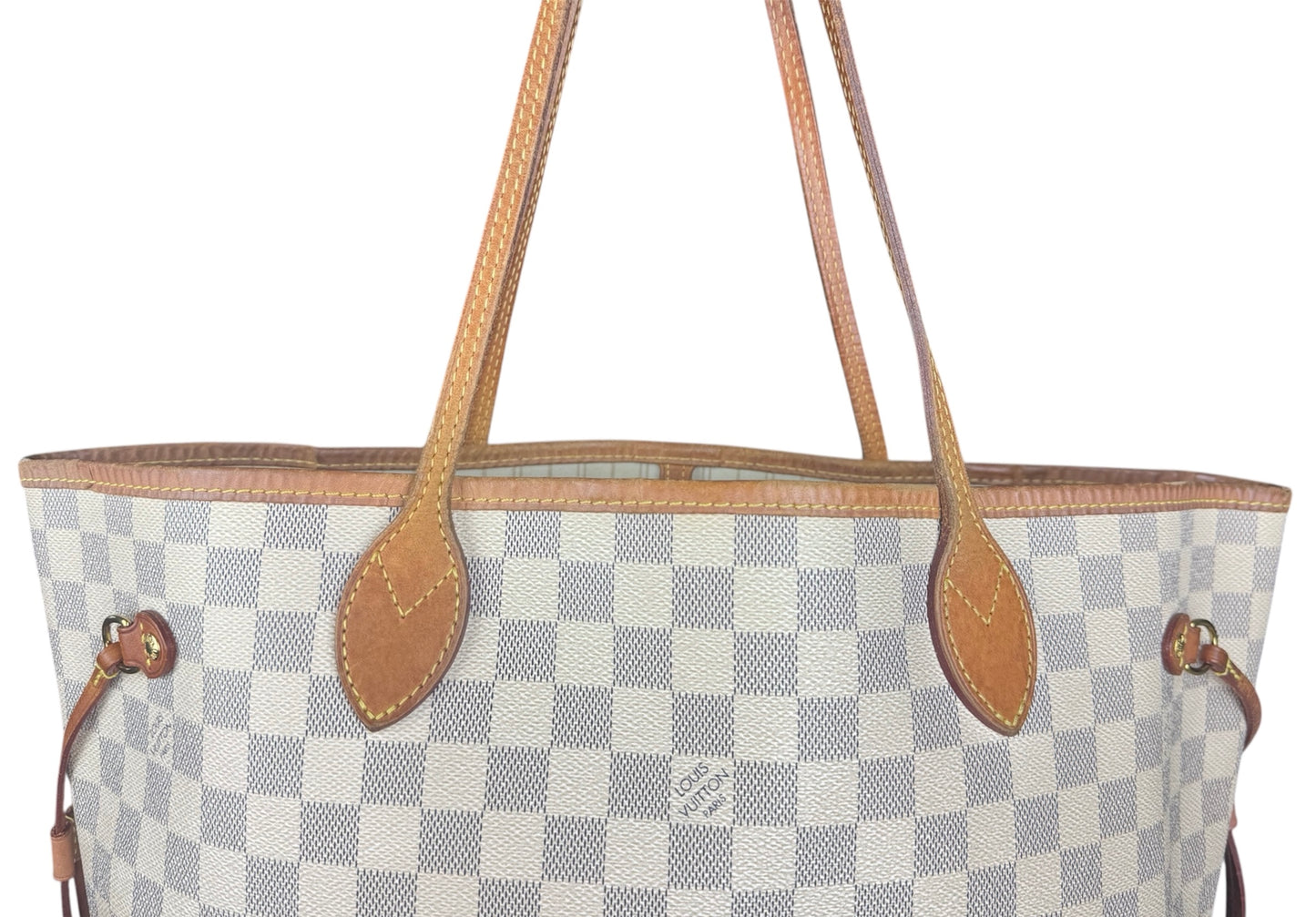Louis Vuitton Neverfull MM Handtasche Shopper Damier Azur