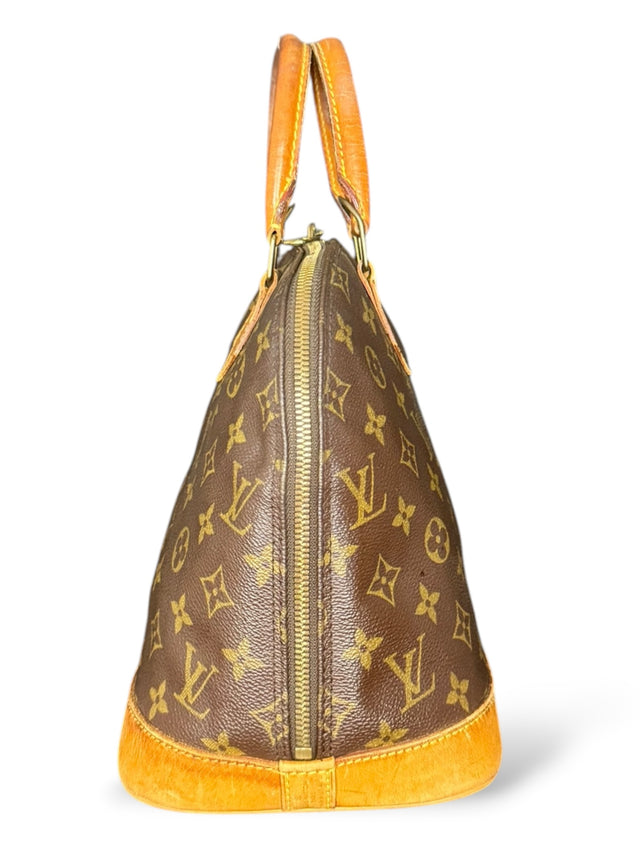 Louis Vuitton Alma Handtasche Tasche Monogram Braun