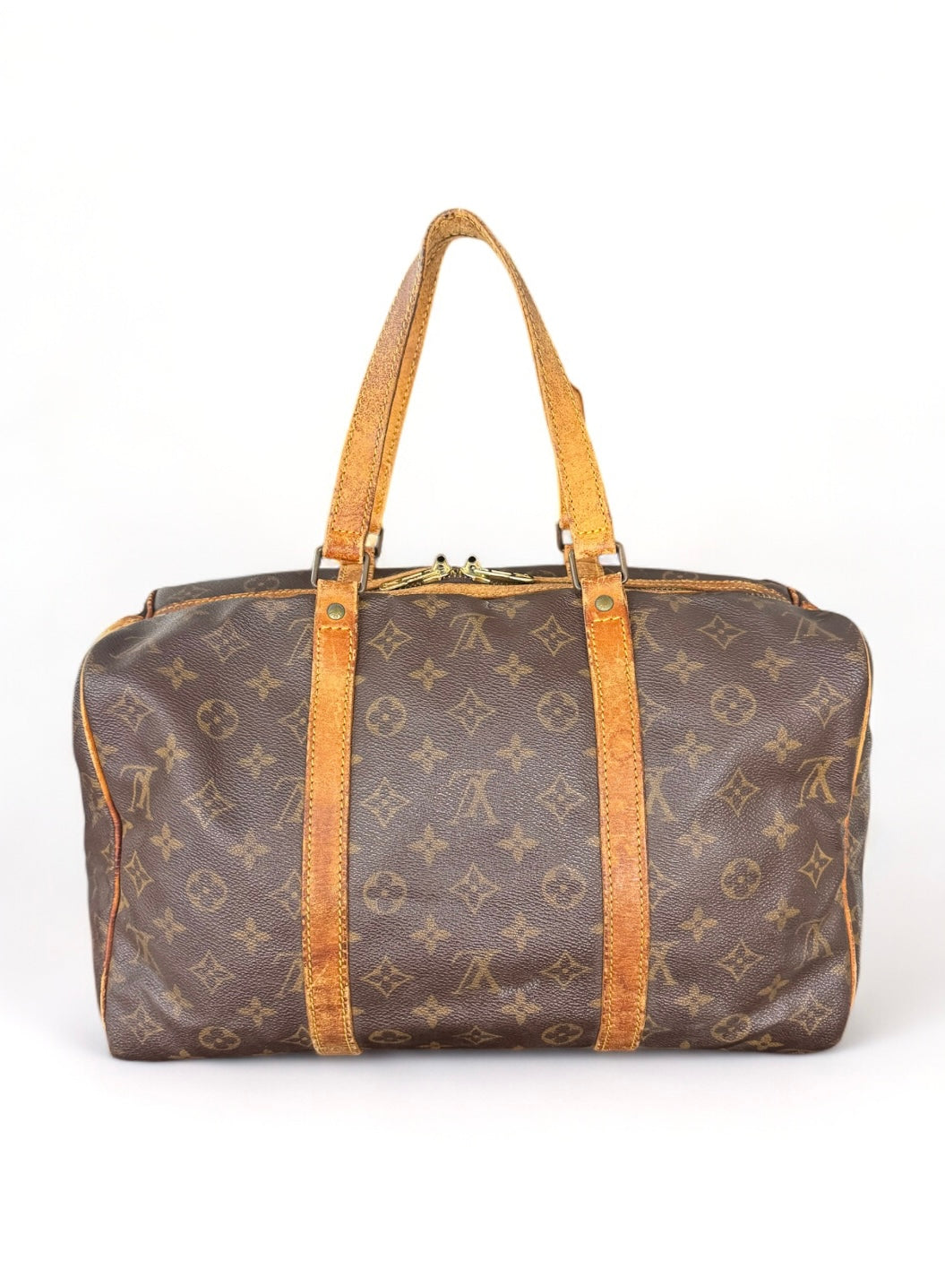 Louis Vuitton Sac Souple 35 Reisetasche Weekender Keepall Monogram Braun
