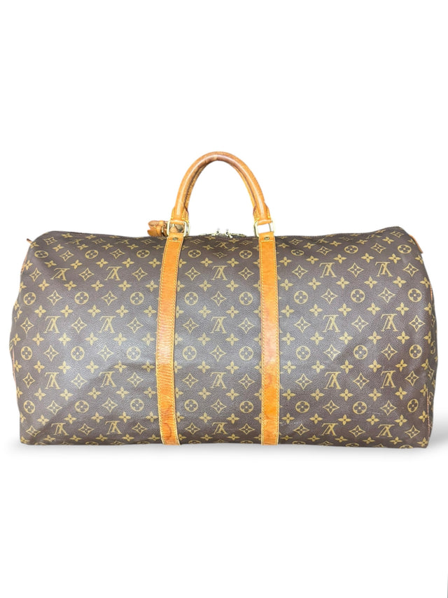 Louis Vuitton Keepall 60 Reisetasche Weekender Tasche Monogram Braun