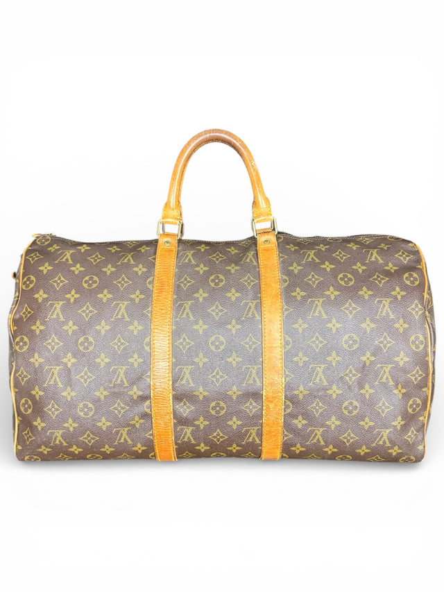Louis Vuitton Keepall 50 Reisetasche Weekender Tasche Monogram Braun