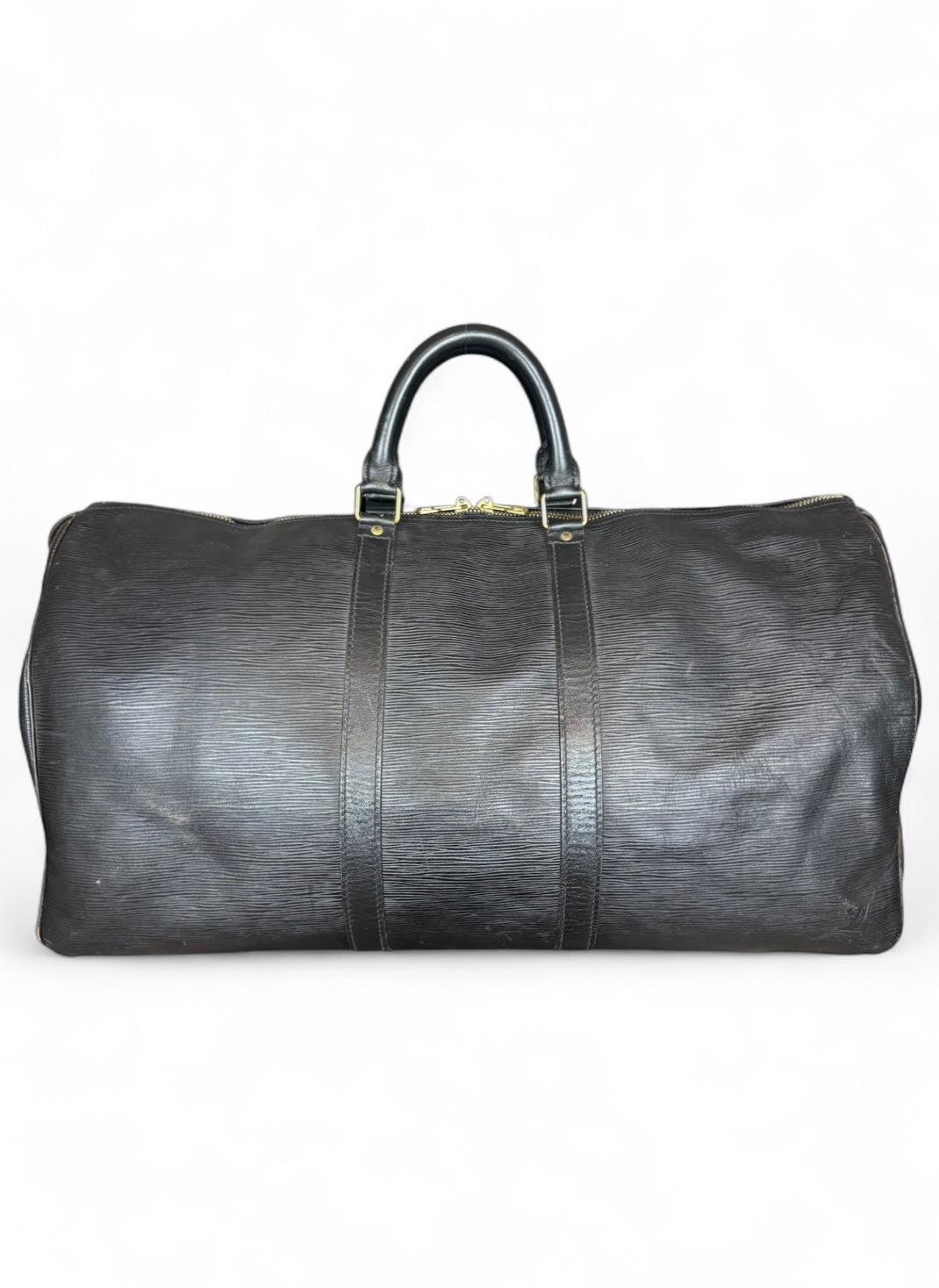 Louis Vuitton Keepall 55 Reisetasche Weekender Tasche Epi Leder Schwarz