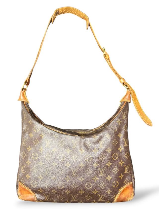 Louis Vuitton Boulogne 35 Handtasche Crossbody Monogram Braun