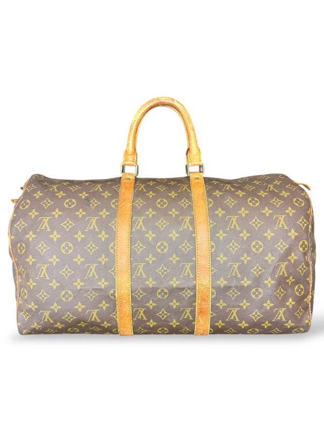 Louis Vuitton Keepall 50 Reisetasche Weekender Tasche Monogram Braun