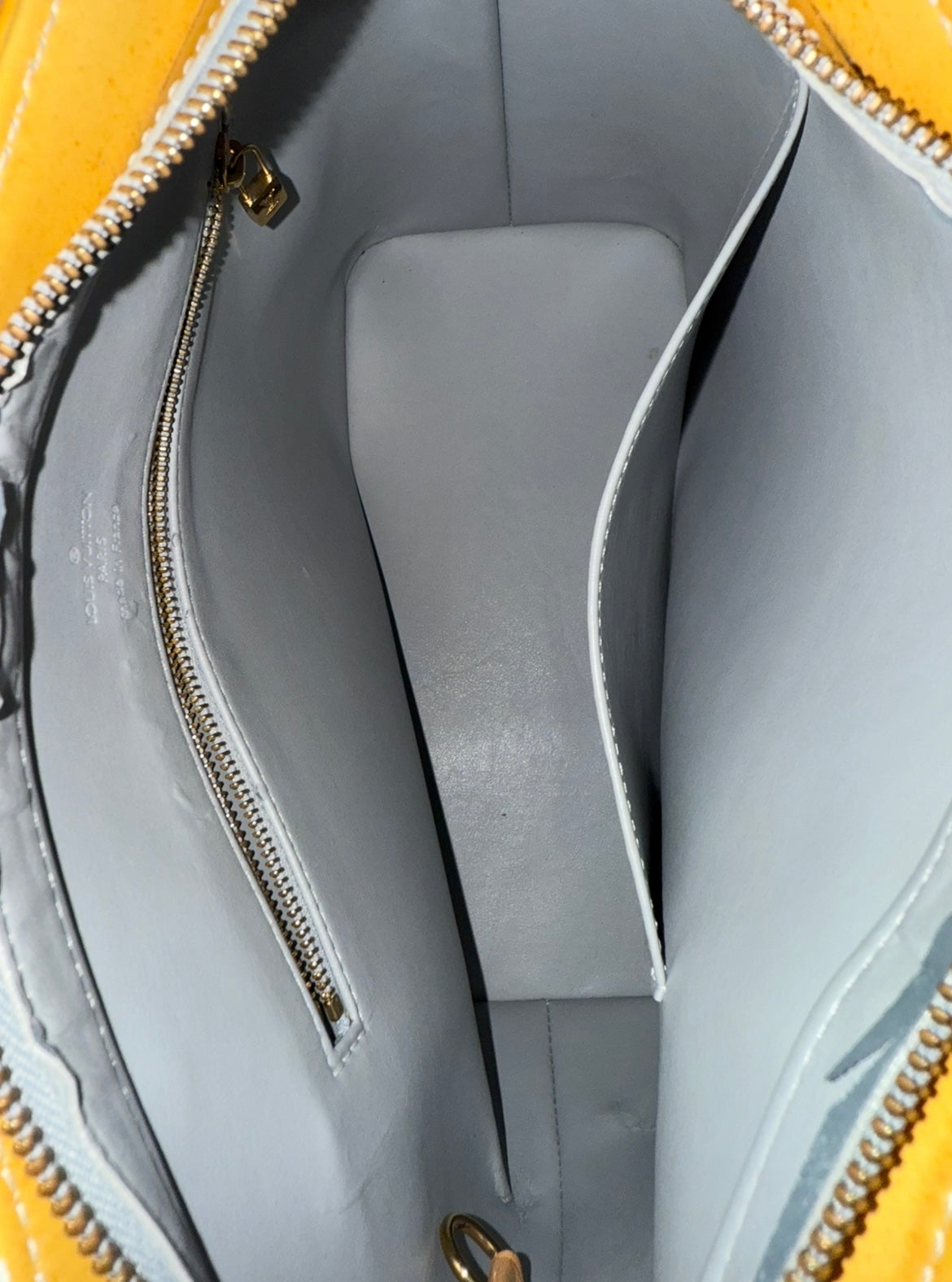 Louis Vuitton Houston Handtasche Vernis Monogram Gelb