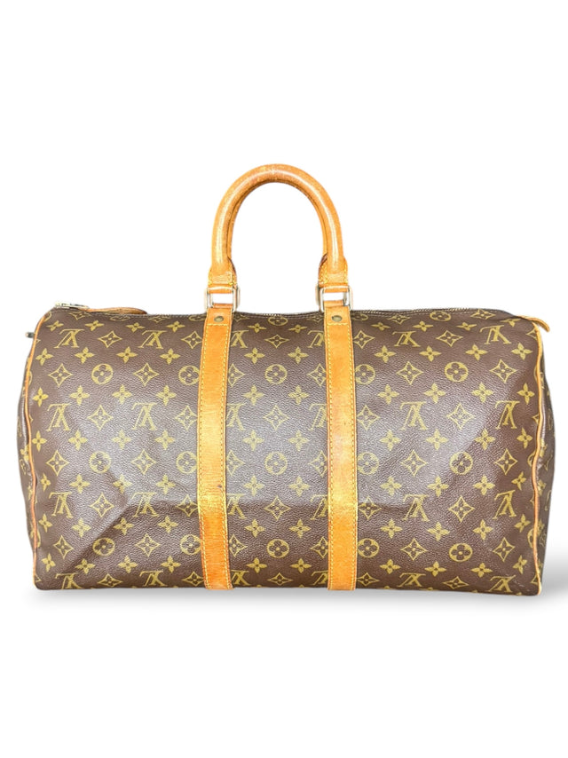 Louis Vuitton Keepall 45 Reisetasche Weekender Tasche Monogram Braun