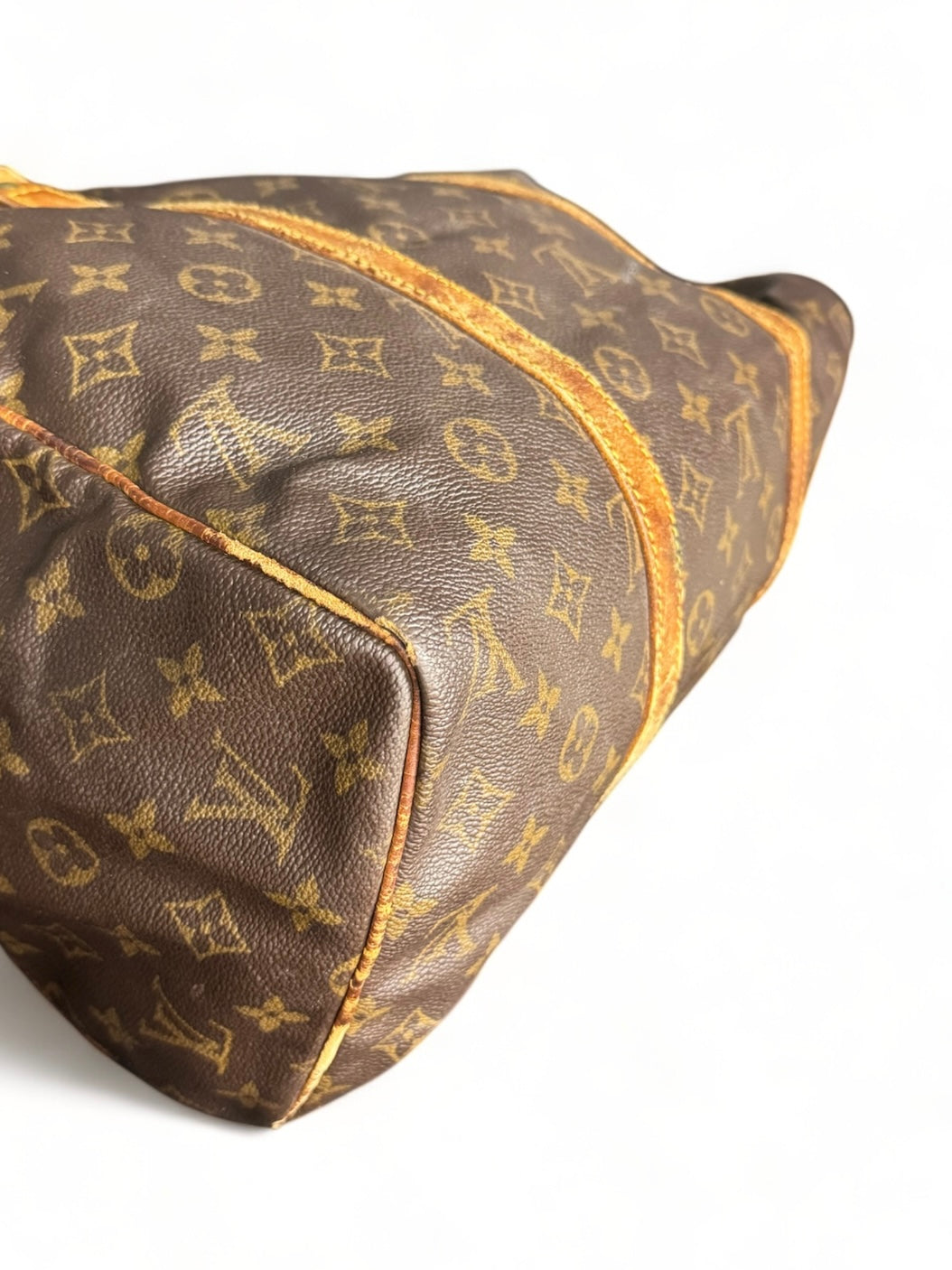 Louis Vuitton Sac Souple 35 Reisetasche Weekender Keepall Monogram Braun