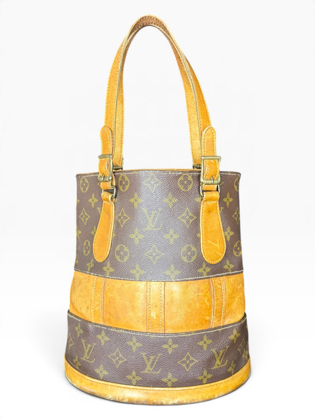 Louis Vuitton Bucket PM Mini Handtasche French Company USA Monogram Braun