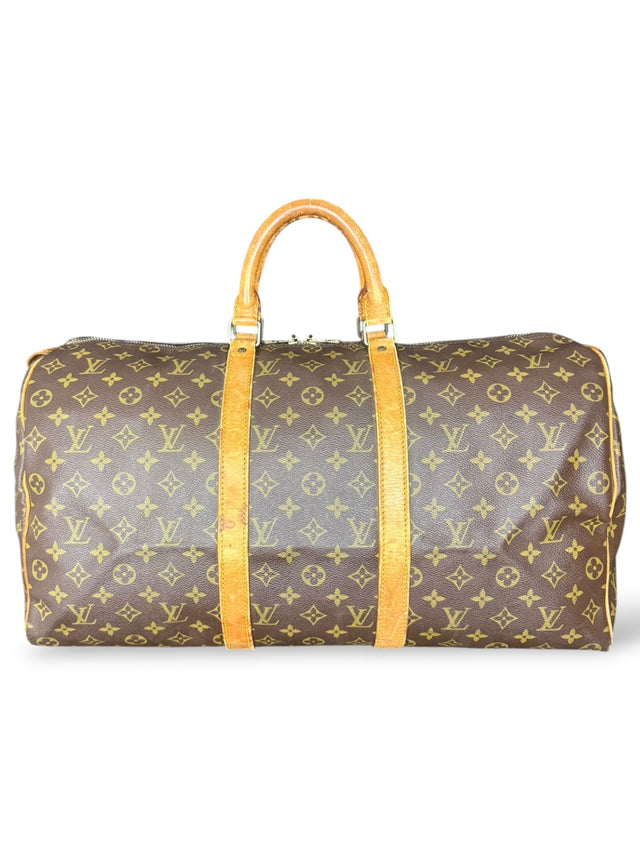 Louis Vuitton Keepall 50 Reisetasche Weekender Tasche Monogram Braun