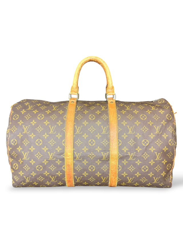 Louis Vuitton Keepall 50 Reisetasche Weekender Tasche Monogram Braun