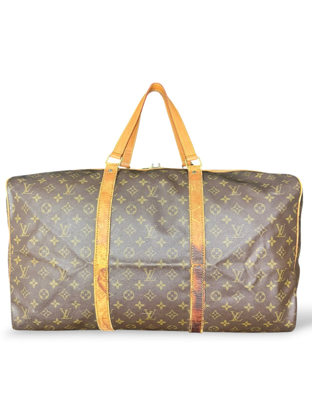 Louis Vuitton Sac Souple 55 Reisetasche Weekender Keepall Monogram Braun