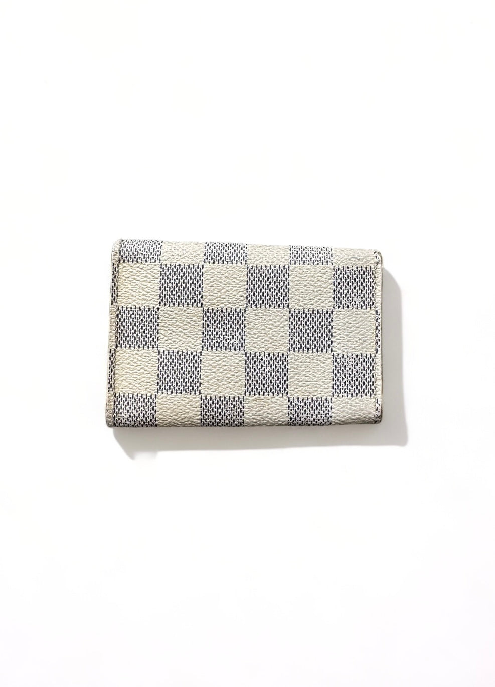 Louis Vuitton Schlüsseletui Damier Azur Weiß 6 Schlüssel
