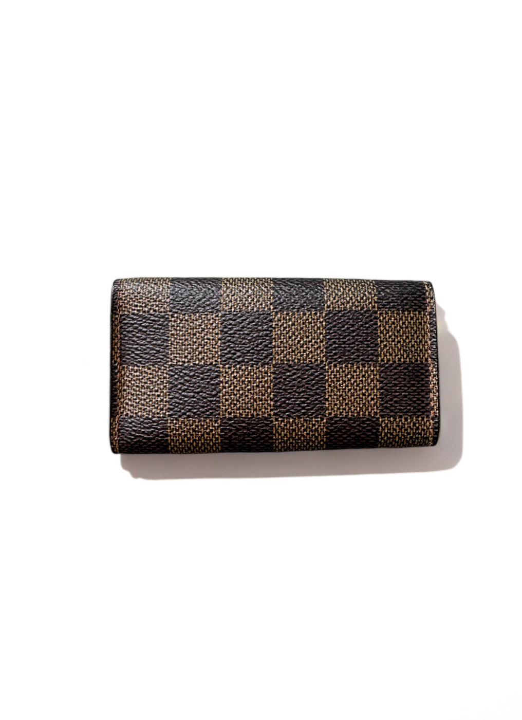 Louis Vuitton Schlüsseletui Damier Ebène Braun 4 Schlüssel