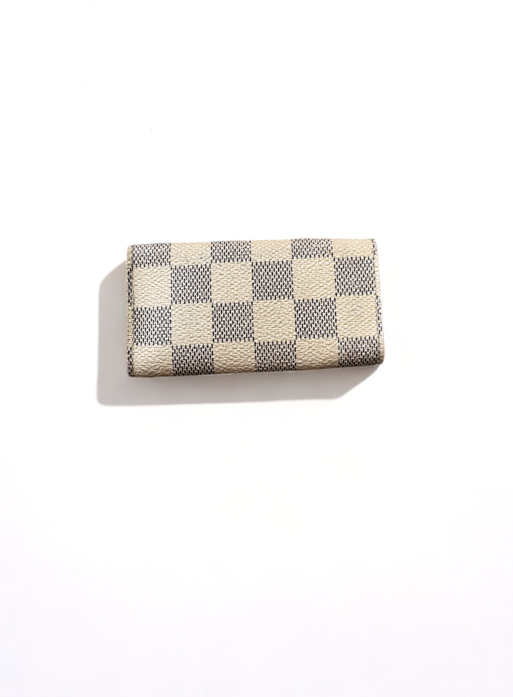 Louis Vuitton Schlüsseletui Damier Azur Weiß 4 Schlüssel